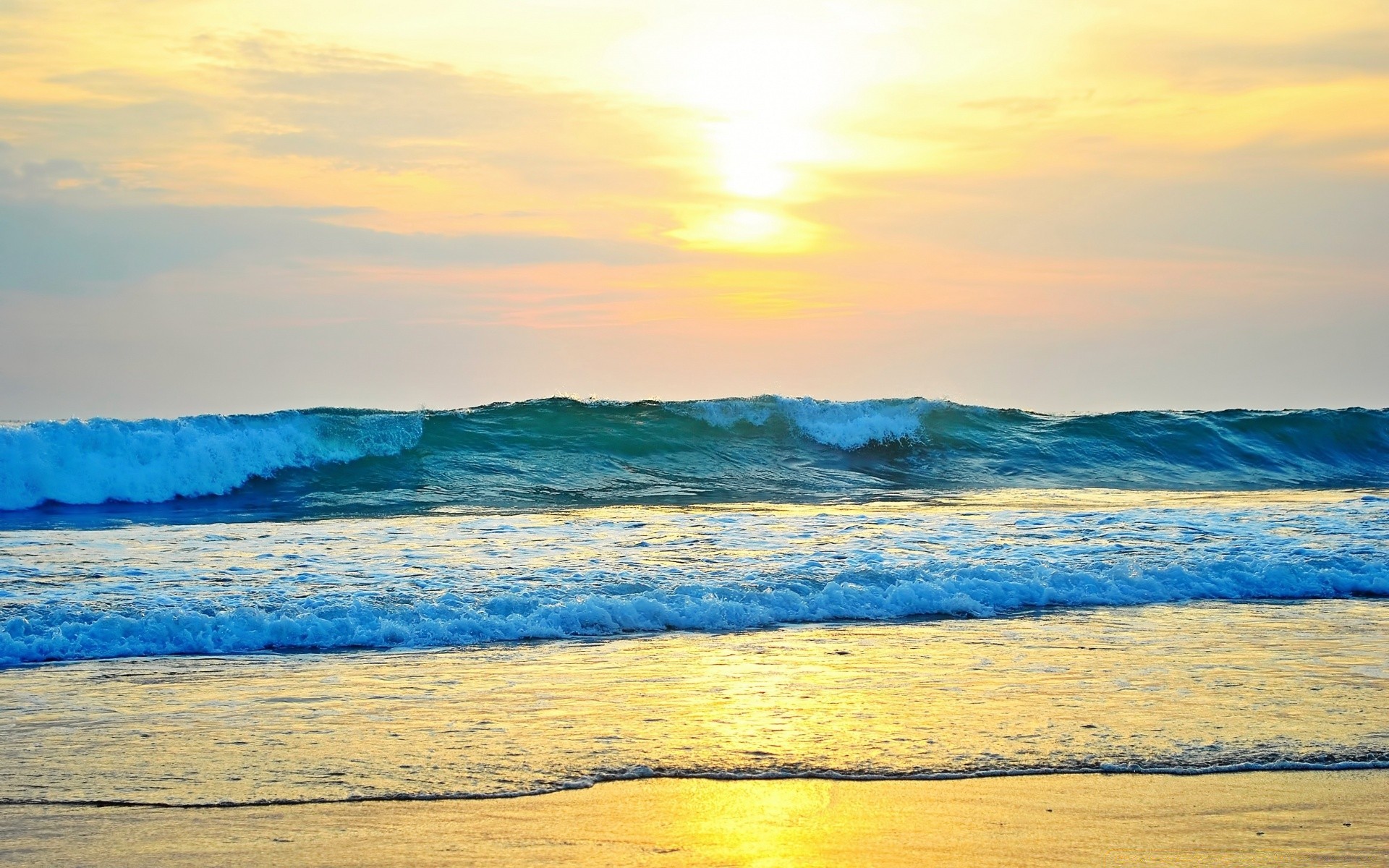 sea and ocean water sunset sun beach sea dawn summer nature sky ocean sand fair weather seascape travel landscape