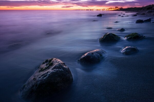 Beach long exposure