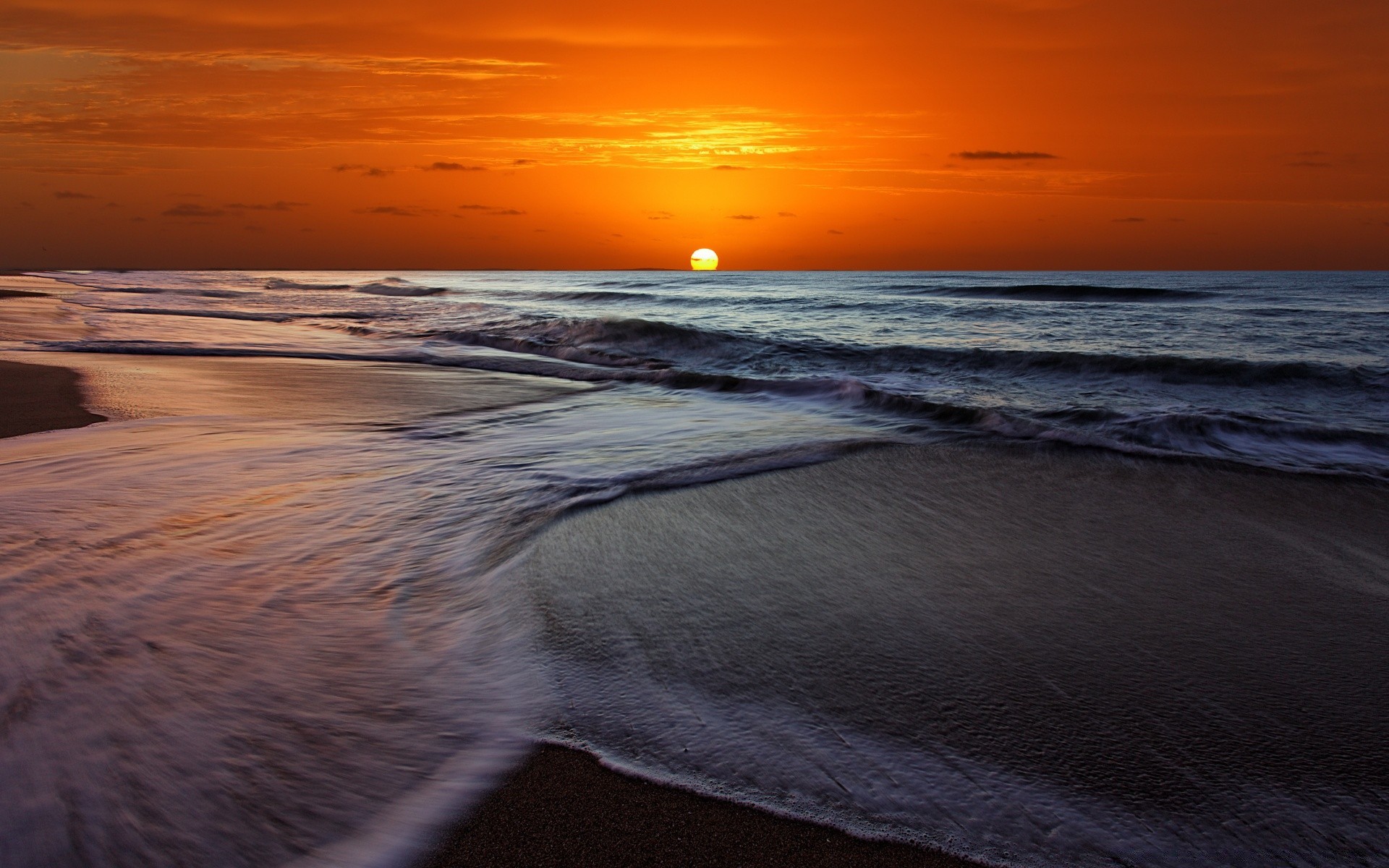 mare e oceano tramonto spiaggia mare acqua oceano alba crepuscolo sole sera paesaggio mare onda sabbia paesaggio surf bel tempo