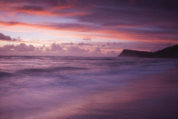 Beautiful landscape of ocean waters