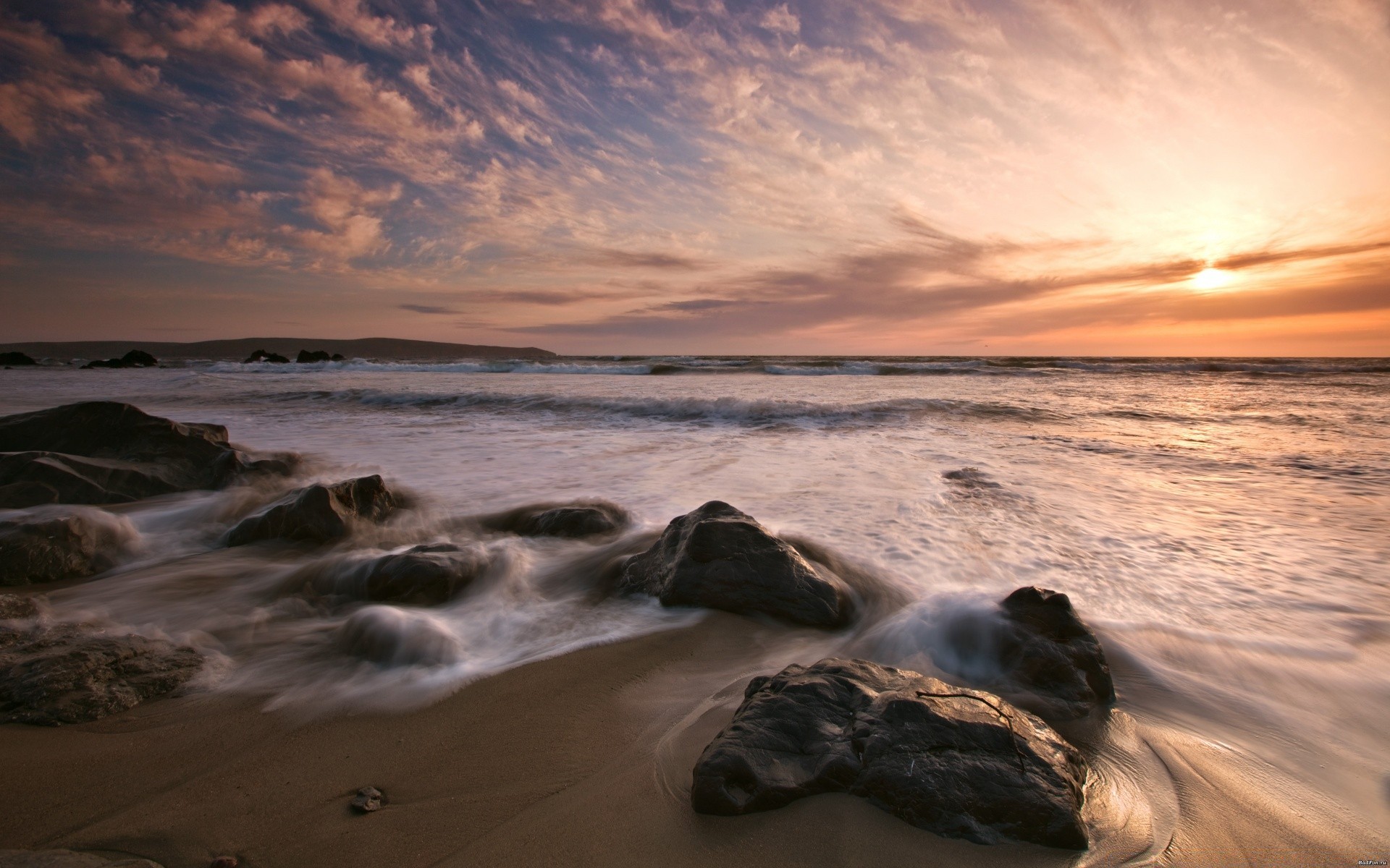 sea and ocean beach sunset water sand ocean seashore sea dawn sun surf seascape evening dusk wave fair weather travel landscape