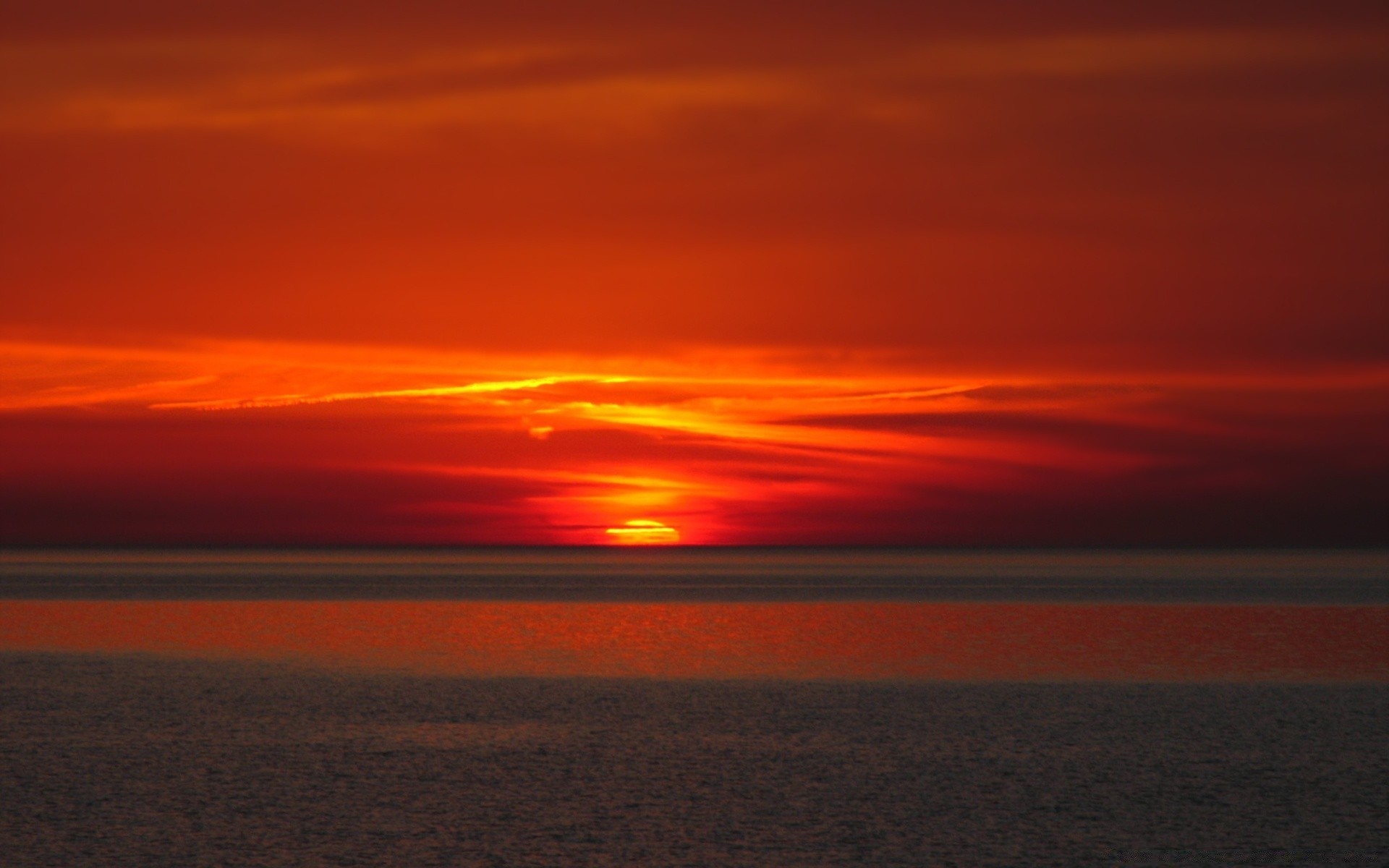 sea and ocean sunset evening dawn sun dusk light backlit landscape sky