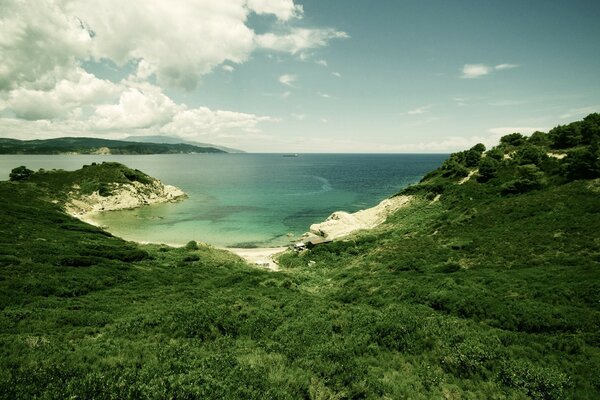 La naturaleza de la costa en el Escritorio