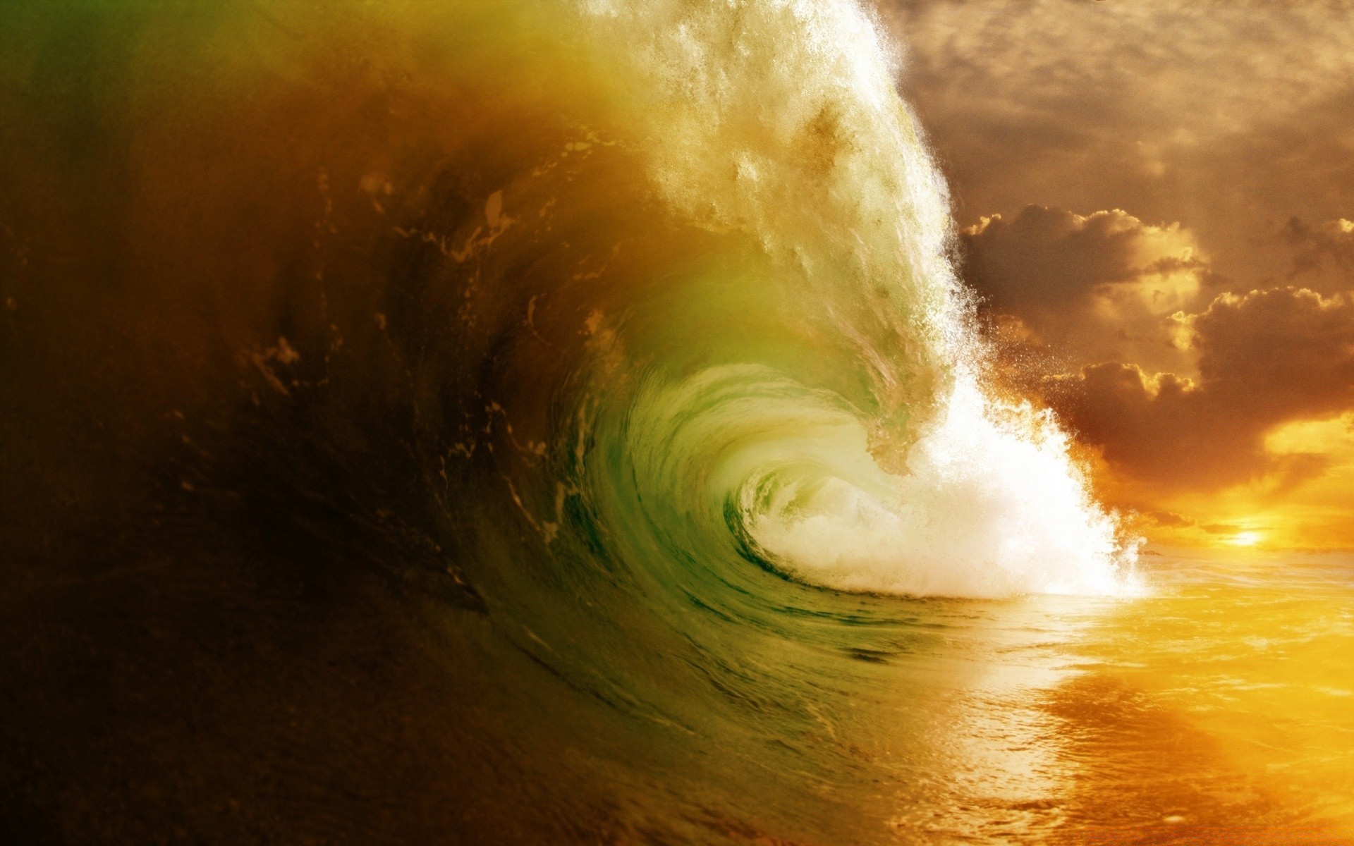 mare e oceano astratto natura sole arte