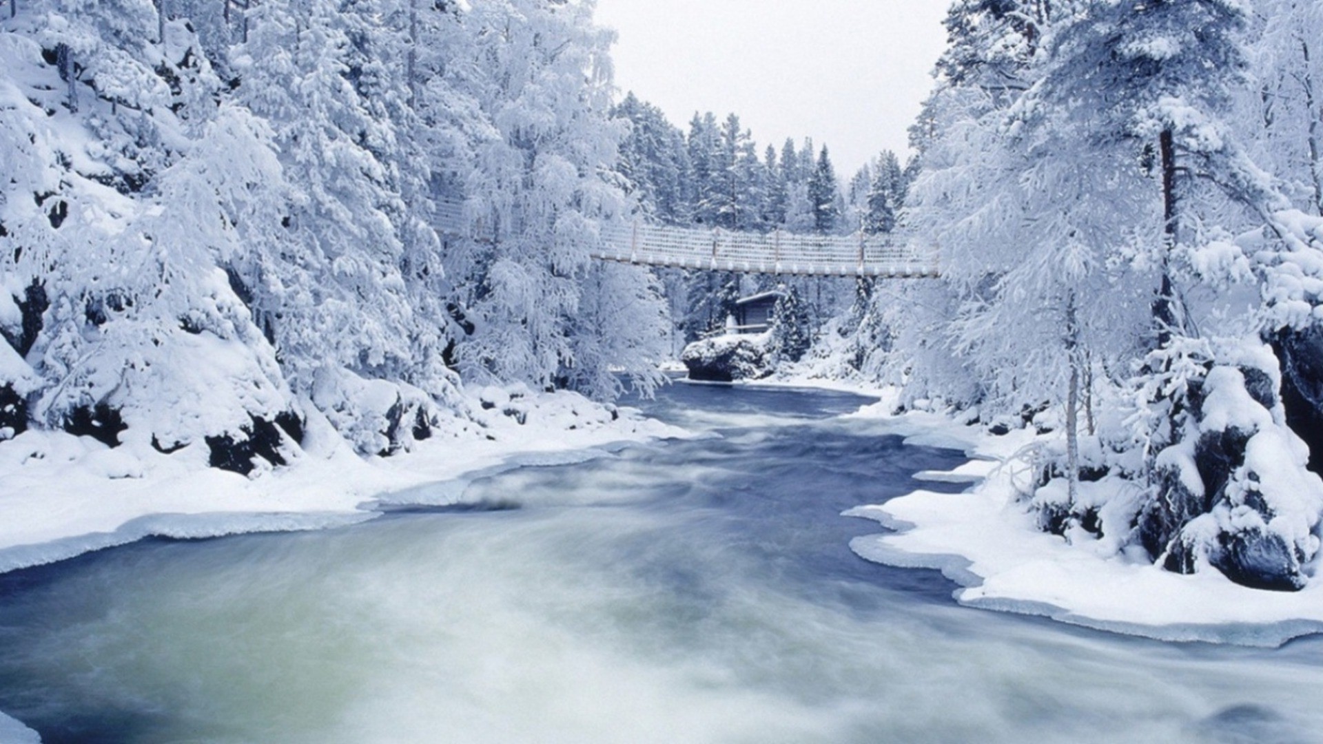 winter snow ice cold mountain landscape frozen scenic frost wood travel water nature