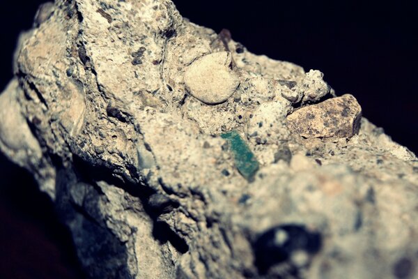 Geologie im Makrobereich. Steine und Felsen