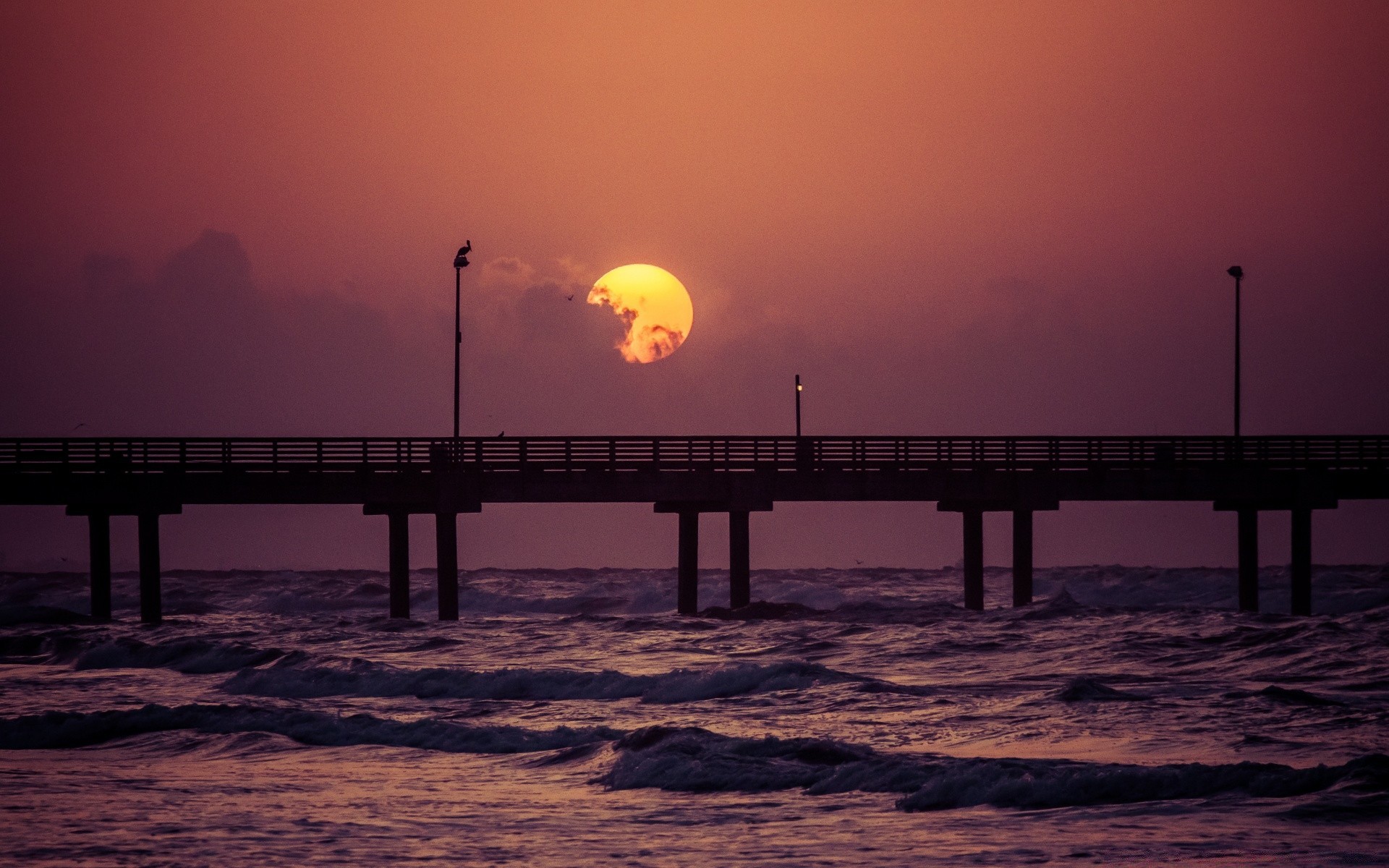 mare e oceano tramonto acqua alba mare ponte oceano spiaggia molo sera crepuscolo cielo sole mare paesaggio sagoma molo viaggi