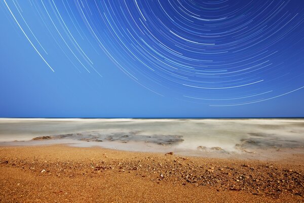 Landschaft aus einem Meer aus Sand