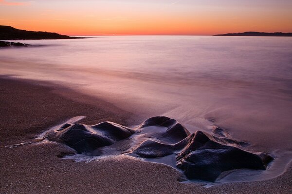 Sand and sea together