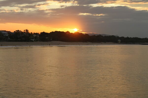 Quiet Sunset on a calm river