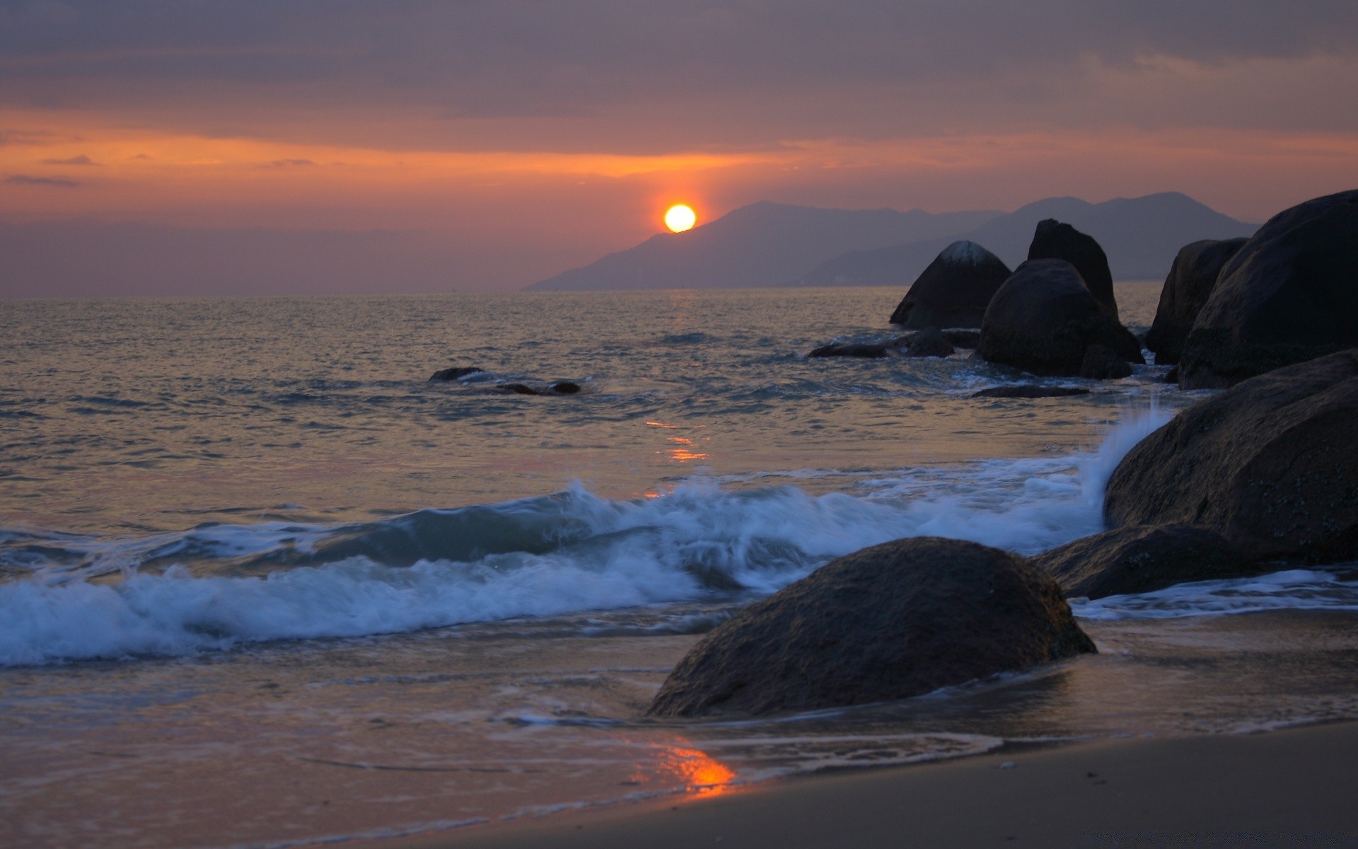 meer und ozean sonnenuntergang wasser strand ozean meer dämmerung abend meer dämmerung sonne landschaft reisen sand landschaft