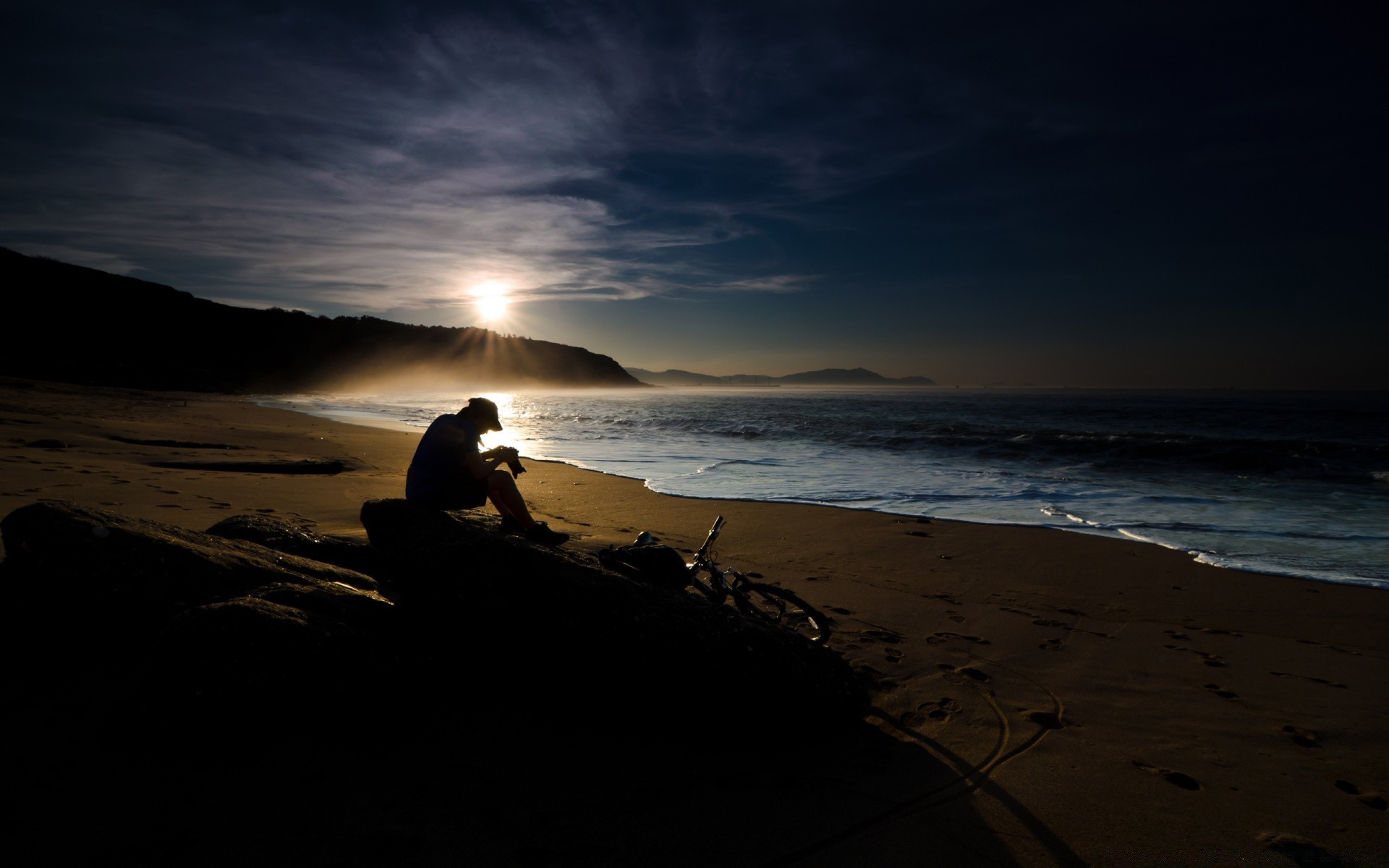 mer et océan coucher de soleil plage aube crépuscule eau soir soleil mer océan rétro-éclairé surf paysage paysage mer