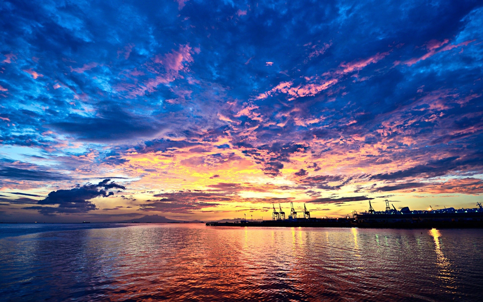 sea and ocean sunset water dusk evening dawn sky reflection landscape travel outdoors summer sea