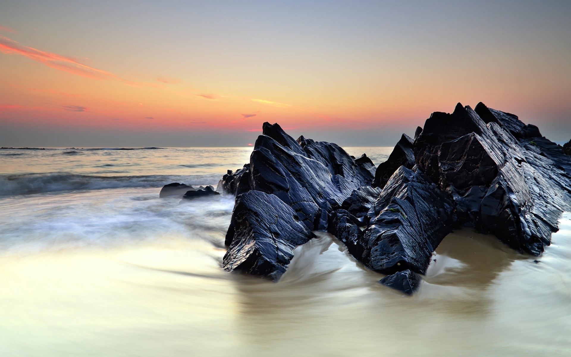 mer et océan coucher de soleil eau nature mer soir océan plage aube ciel rock paysage soleil