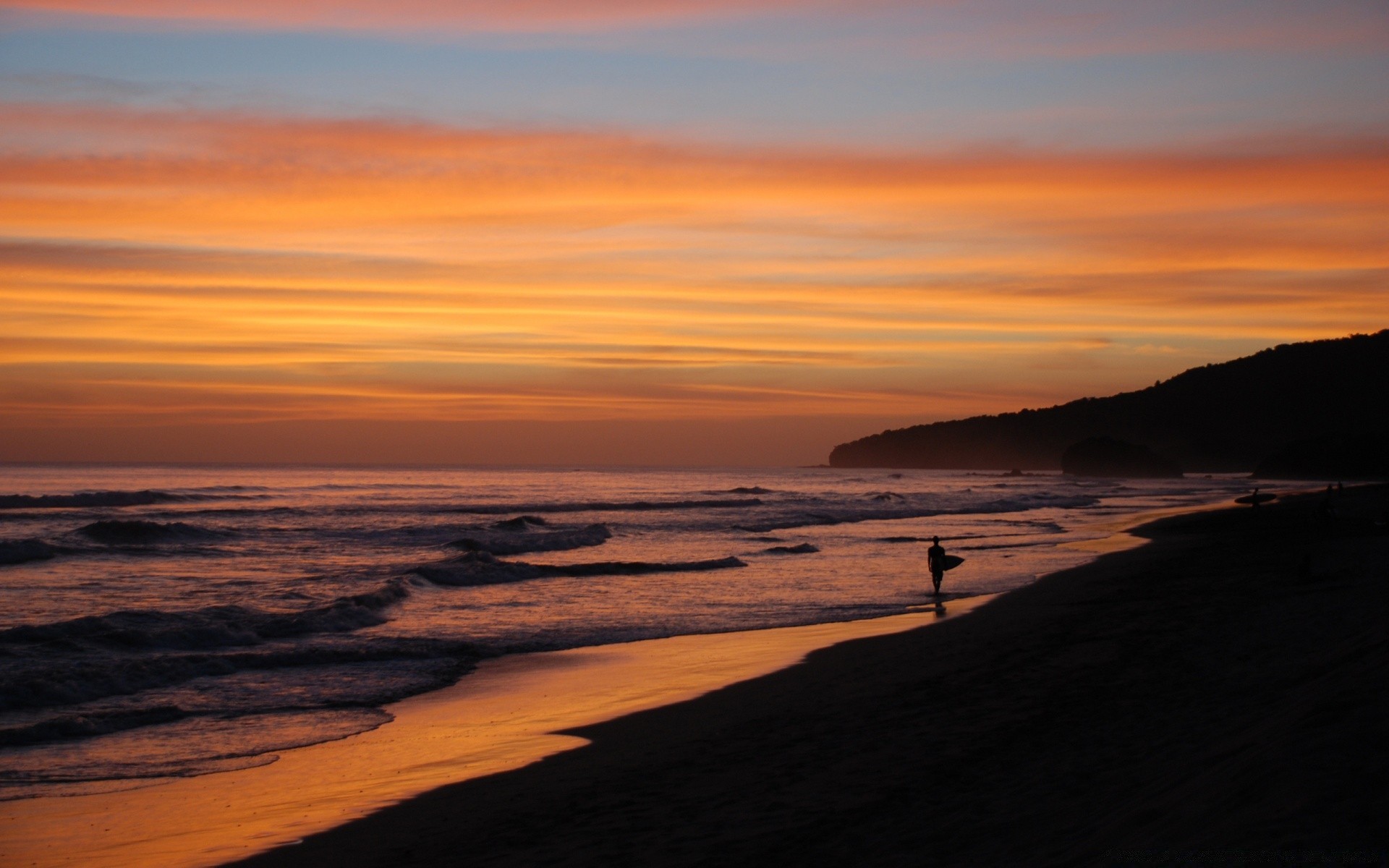 mare e oceano tramonto acqua alba sera crepuscolo spiaggia mare oceano mare paesaggio paesaggio cielo all aperto