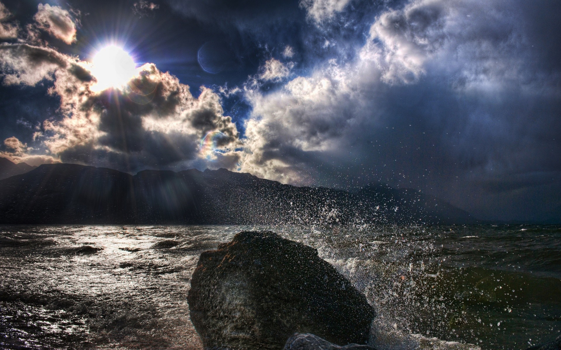 sea and ocean landscape water sky nature sunset storm travel sun outdoors volcano mountain dawn light