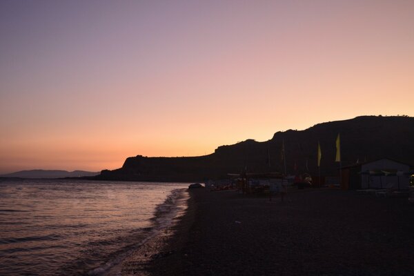 A quiet evening by the sea