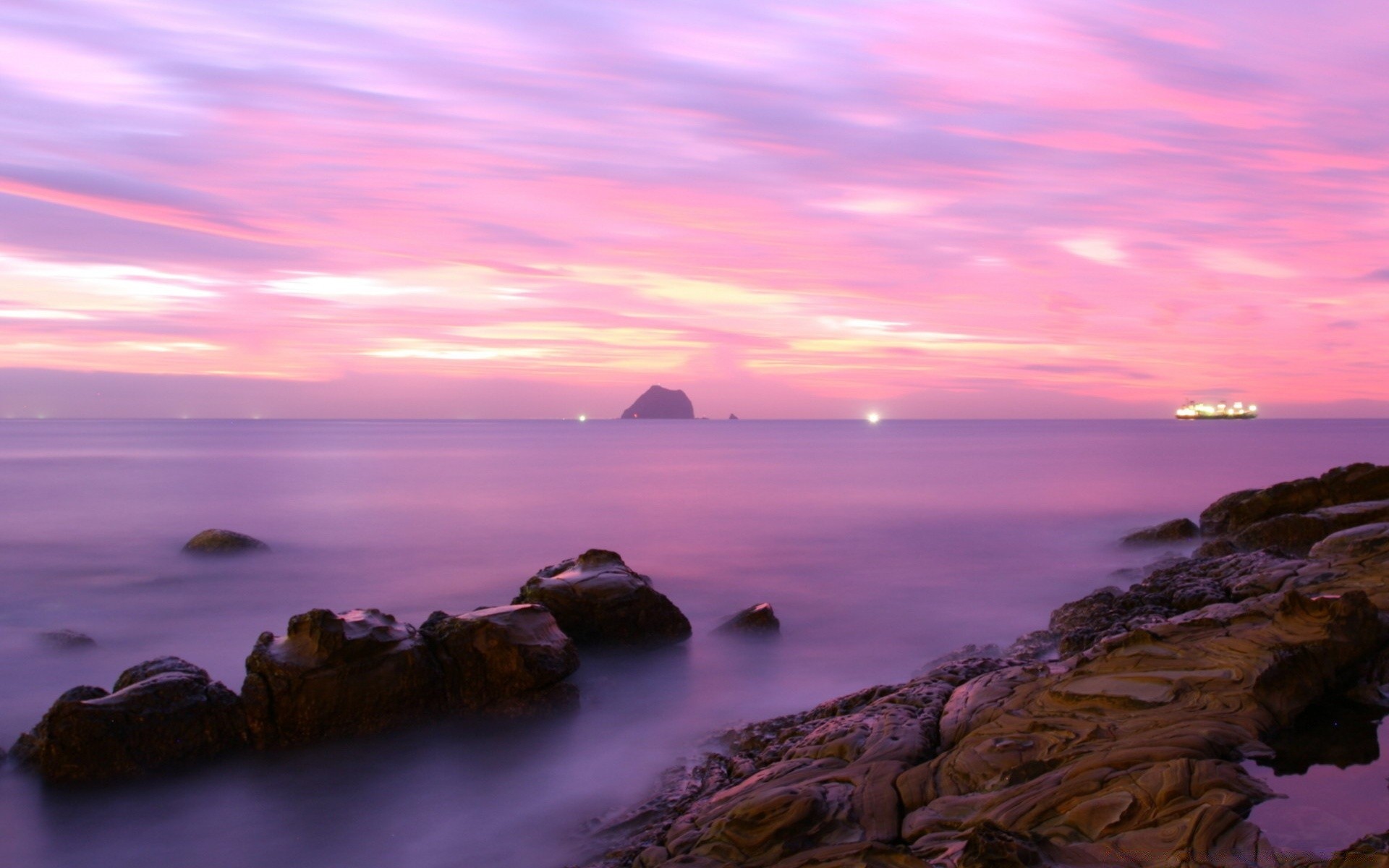 sea and ocean sunset water sea beach seashore ocean dawn dusk landscape seascape evening sun sky travel rock island bay light nature