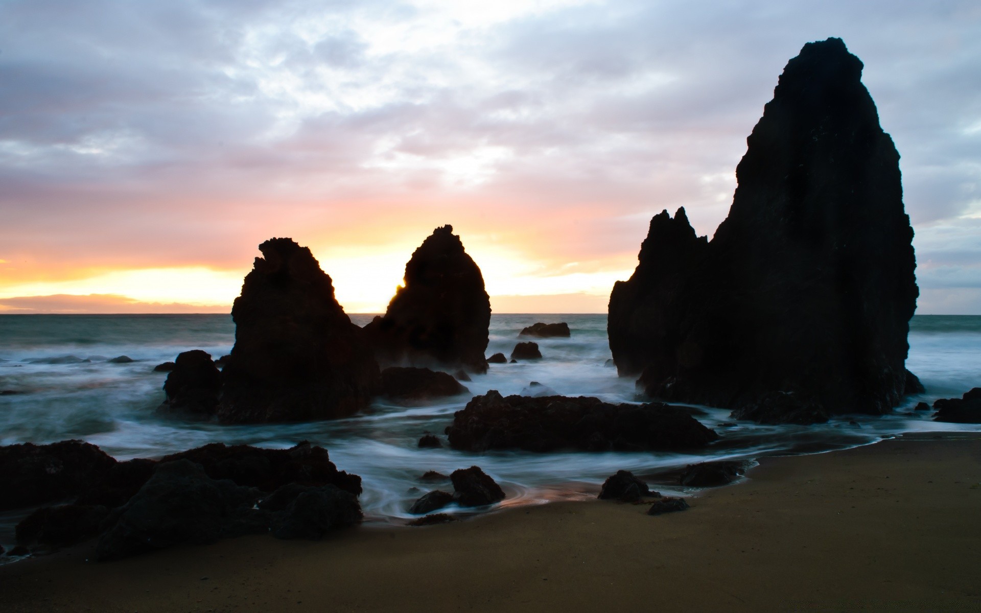 mar e oceano pôr do sol praia água amanhecer anoitecer noite oceano mar mar sol paisagem paisagem surf viagem rocha iluminado