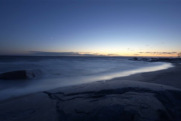 Beautiful sunrise on the ocean