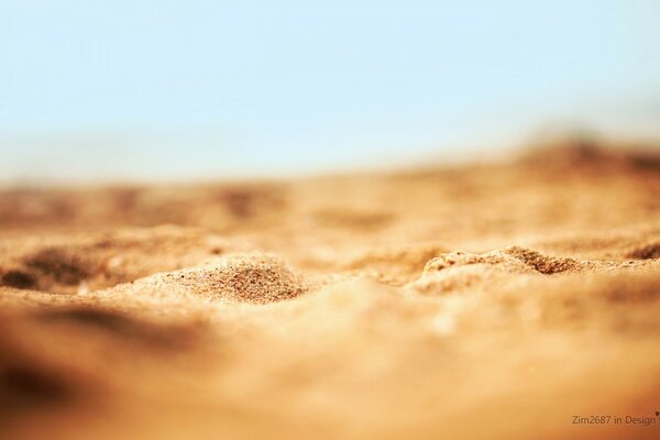 Le sable chaud du désert brûle les pieds