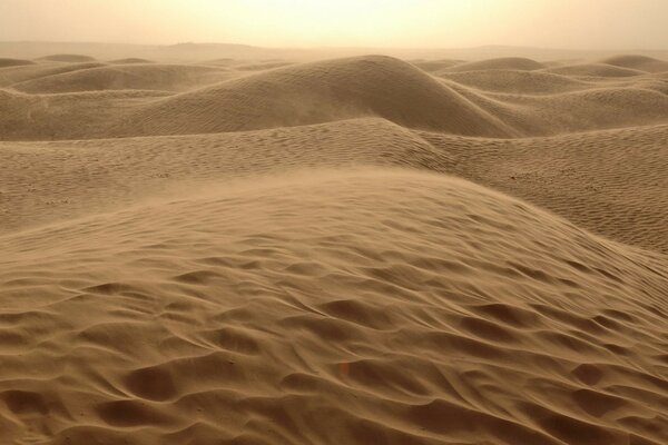 Brown hills in the desert and a piece of sky