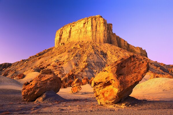 Paisaje desierto al aire libre