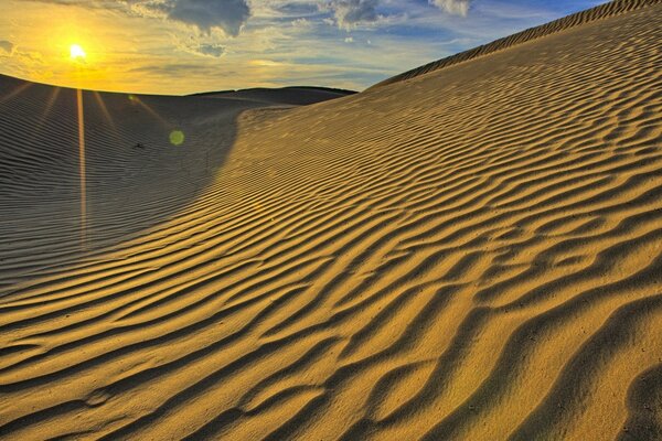 Karge Wüste weicher Sand