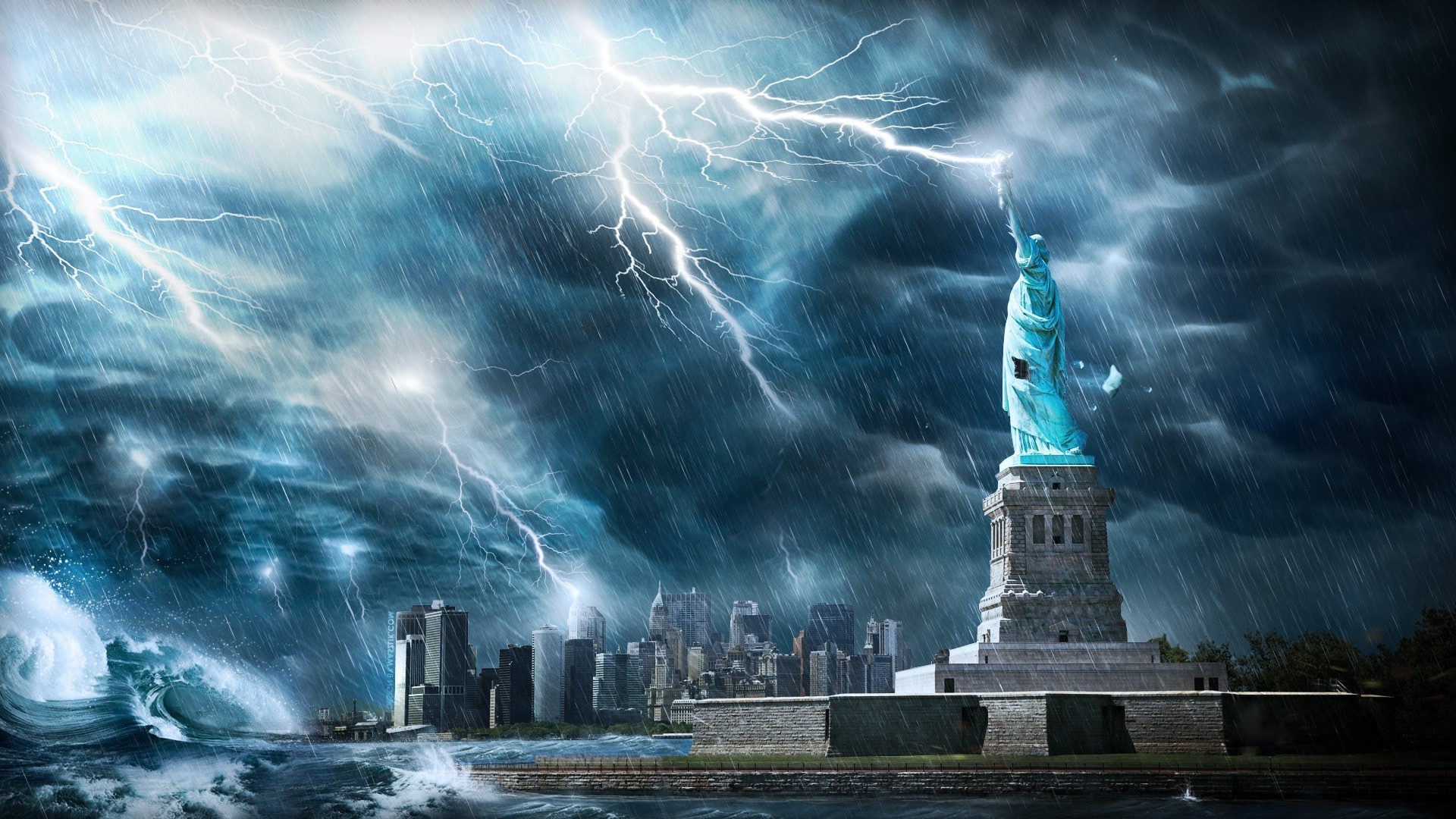 fantasie wasser sturm himmel reisen architektur im freien blitz regen stadt kunst