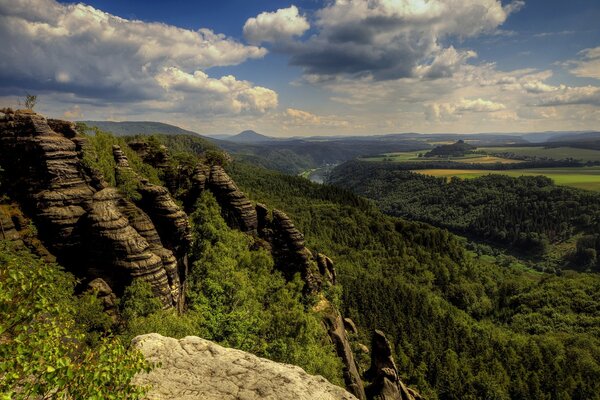 Belleza de montaña al aire libre