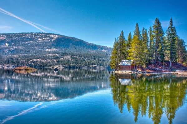 Beautiful landscape on a summer morning