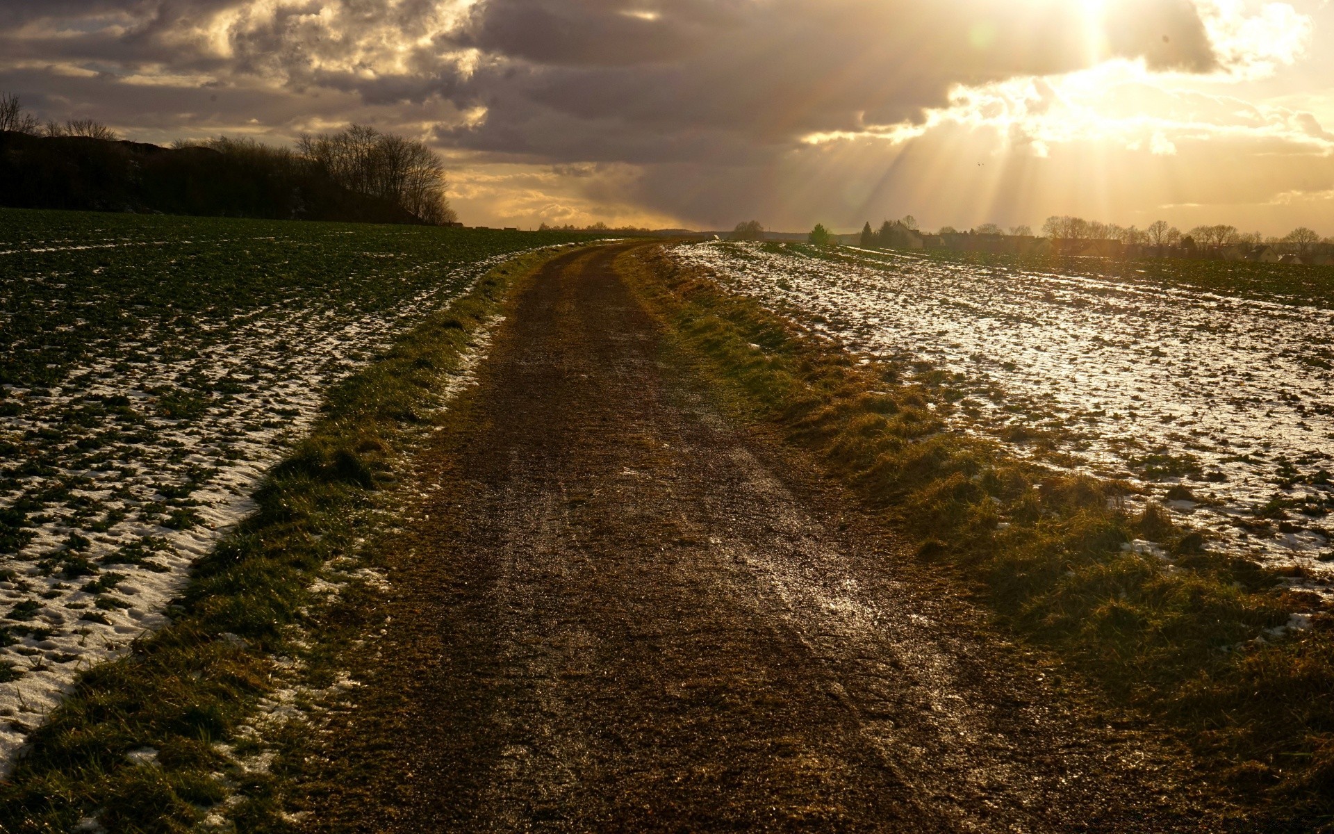 landscapes landscape sunset dawn sky nature road outdoors field evening travel weather agriculture sun storm light water