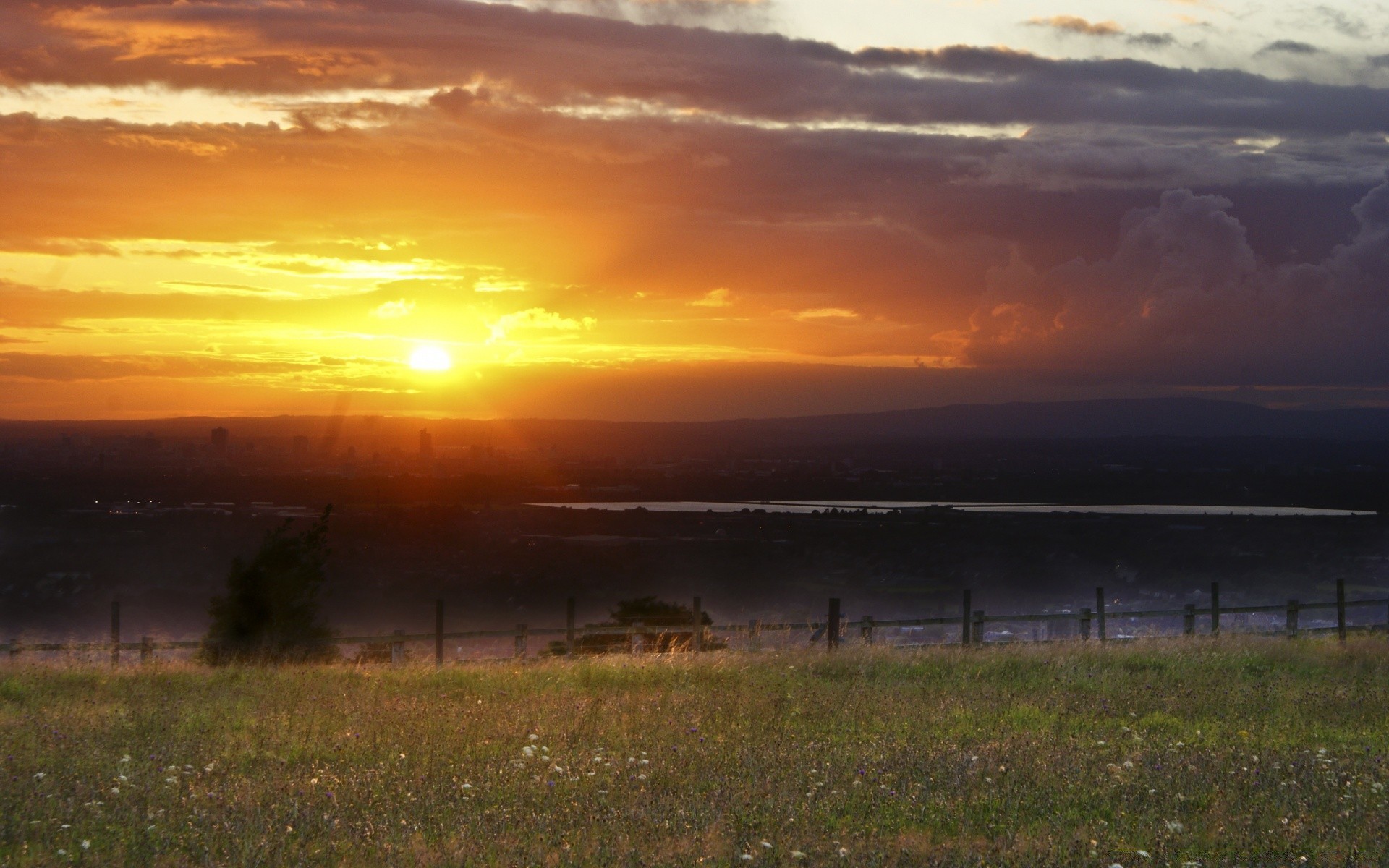 landscapes sunset landscape dawn evening sun sky dusk nature farm fog