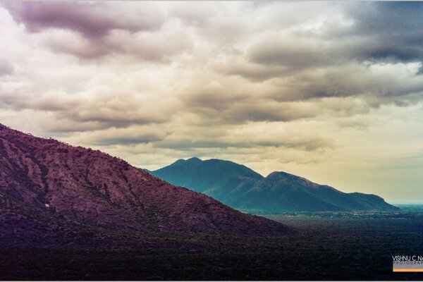 Himmel und Berge Landschaften der Natur