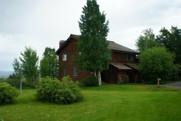 Paysage maison pelouse architecture