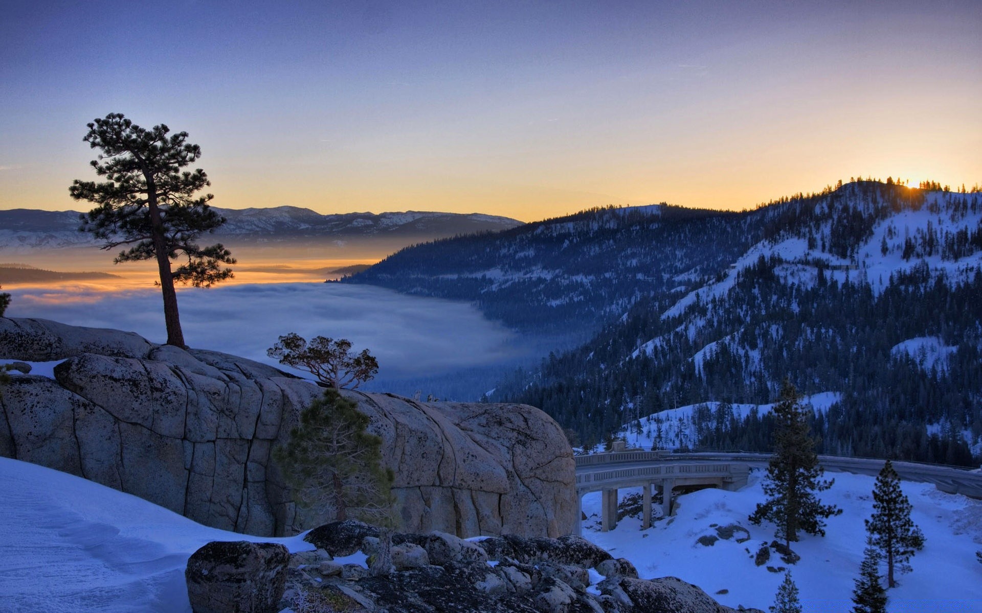 paysage neige hiver montagnes froid scénique à l extérieur eau bois voyage evergreen paysage glace nature bois ciel conifères