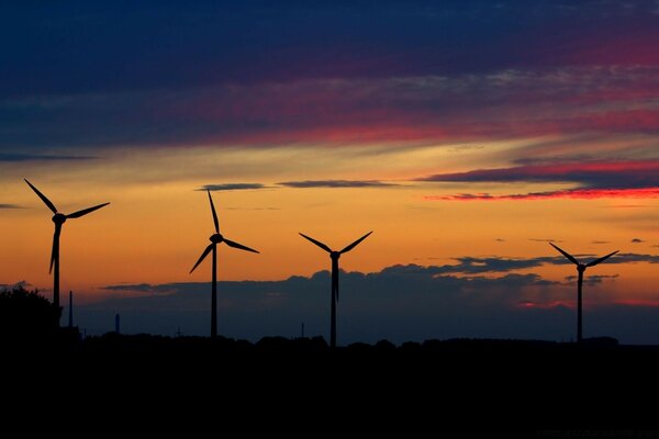 Wind turbines chickenpox wind