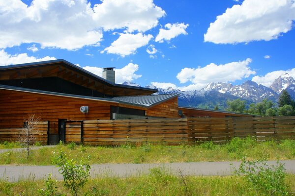 Wooden house outdoors