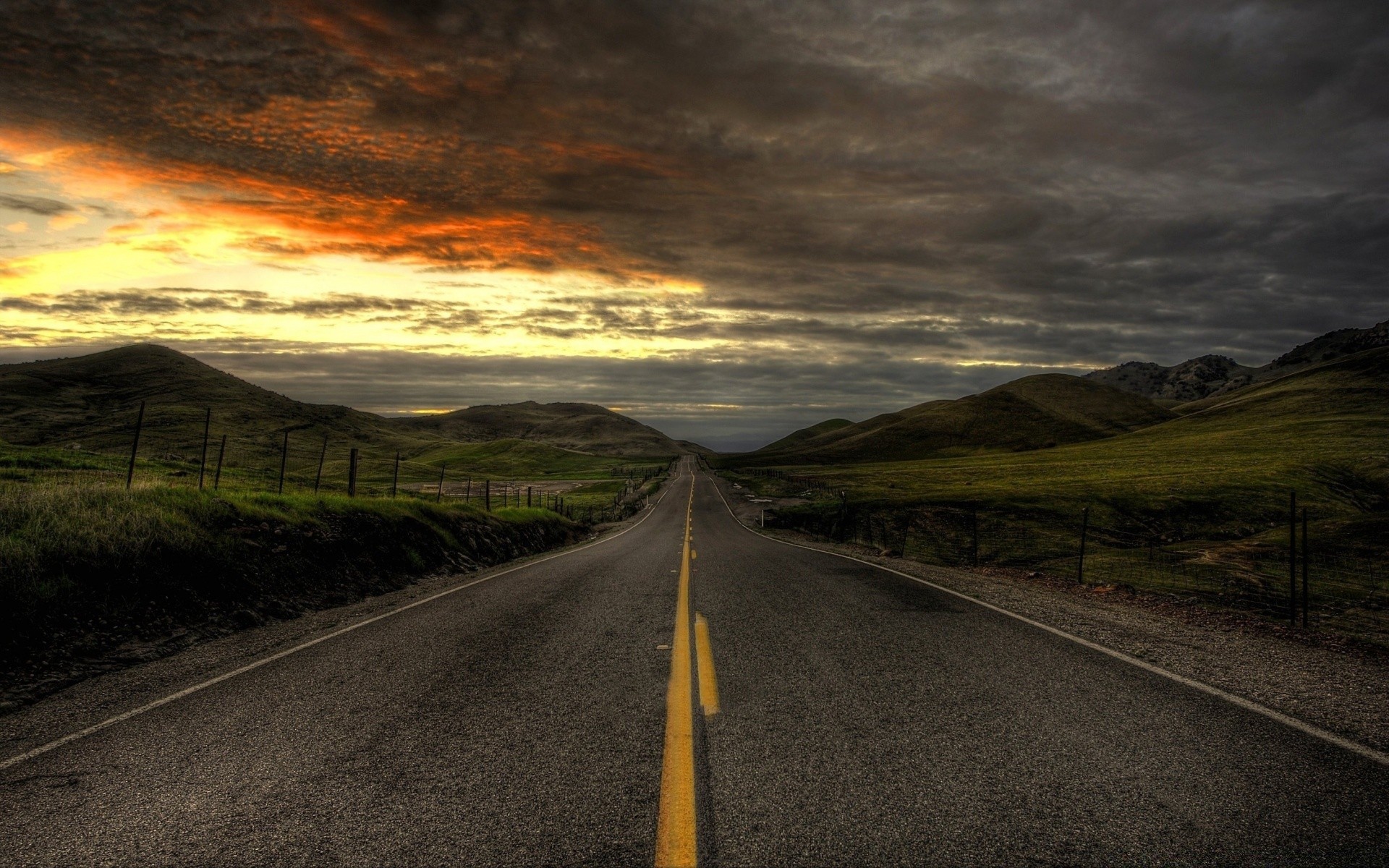 landscapes road landscape travel sky guidance sunset highway outdoors mountain nature