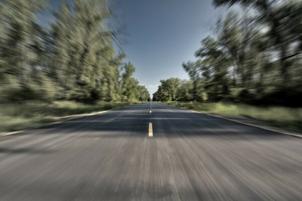 景观道路拍摄速度