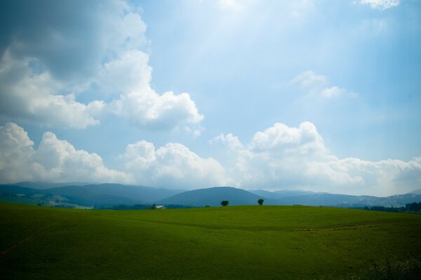 The light falls beautifully on the tops of the hills