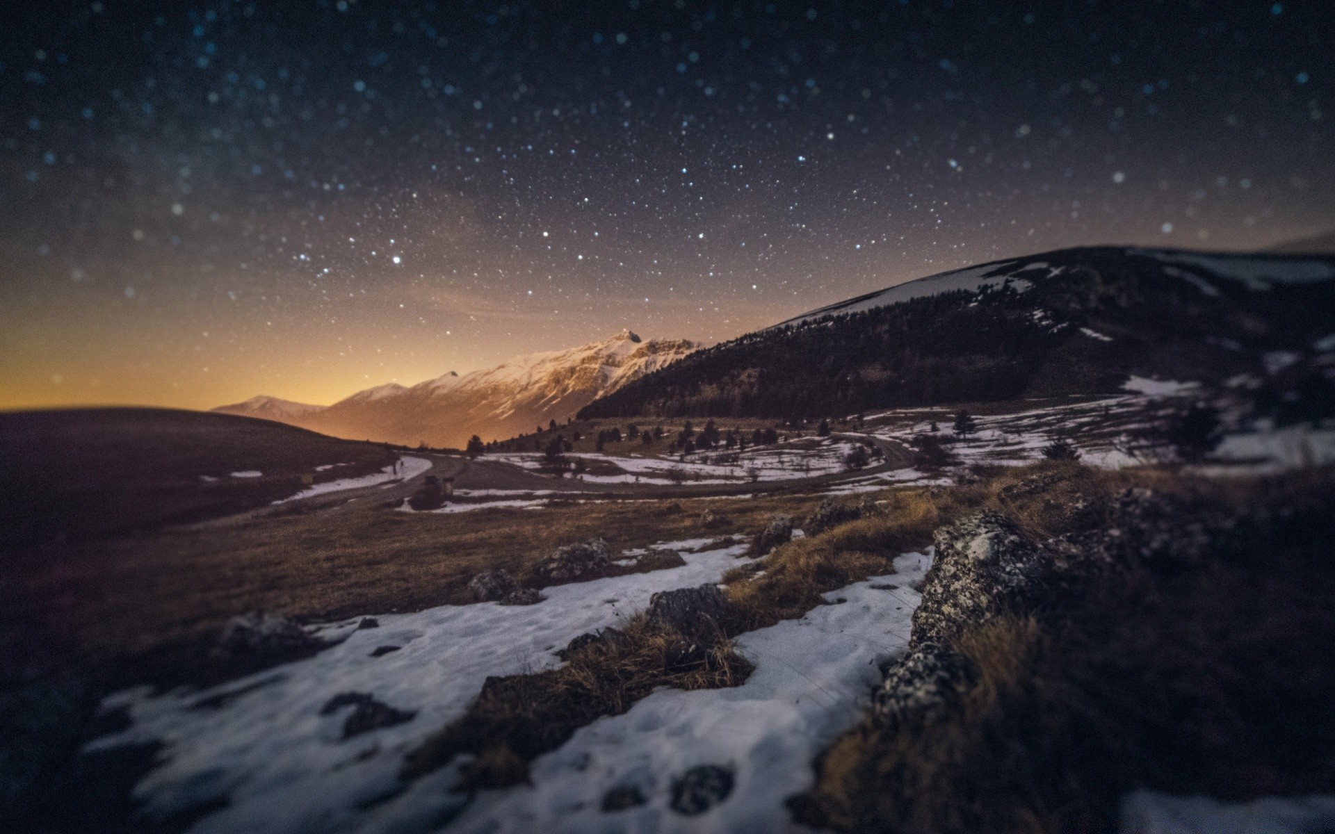 montagna neve luna inverno paesaggio cielo viaggi sera all aperto tramonto acqua alba crepuscolo natura montagna astronomia ghiaccio esplorazione gelido sole