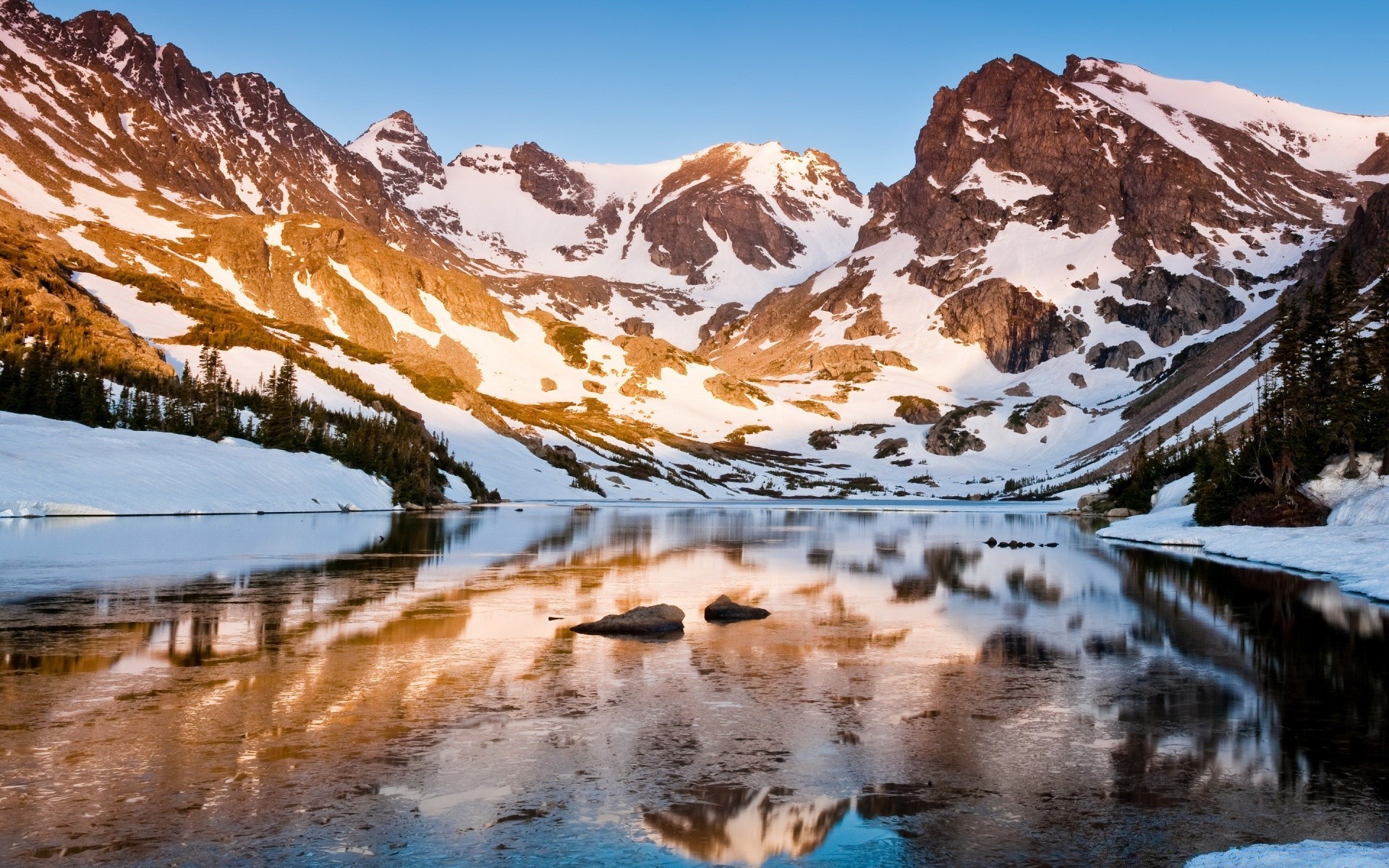 montagnes neige eau montagne voyage en plein air nature paysage ciel scénique lac réflexion glace hiver