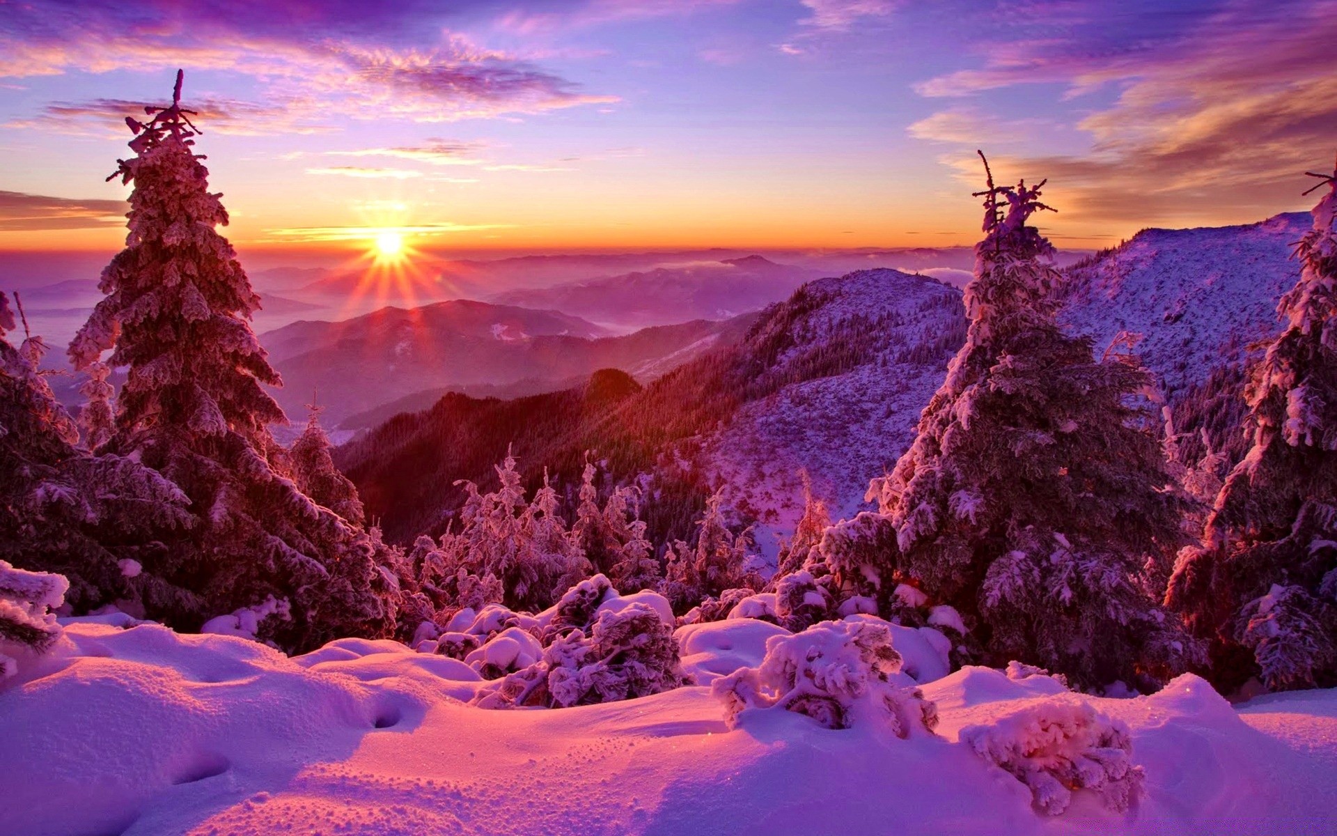 mountains landscape nature sunset mountain sky scenic evening snow dawn light travel outdoors winter dusk beautiful color