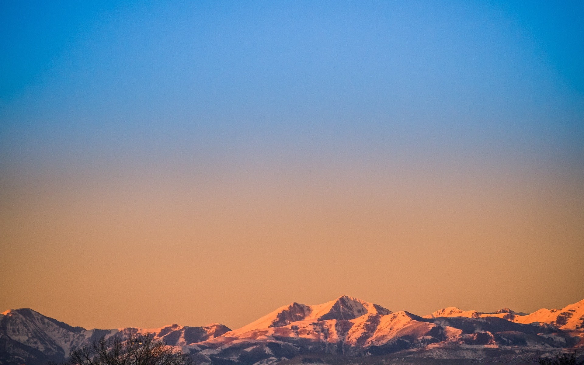 mountains sunset dawn mountain landscape sky desert travel dusk outdoors evening moon snow sun rock light fog daylight