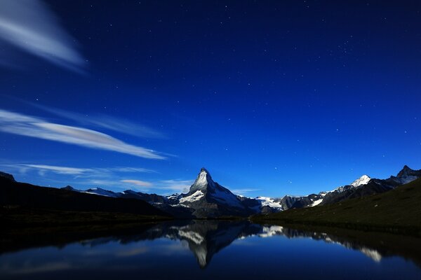 Matterhorn at night