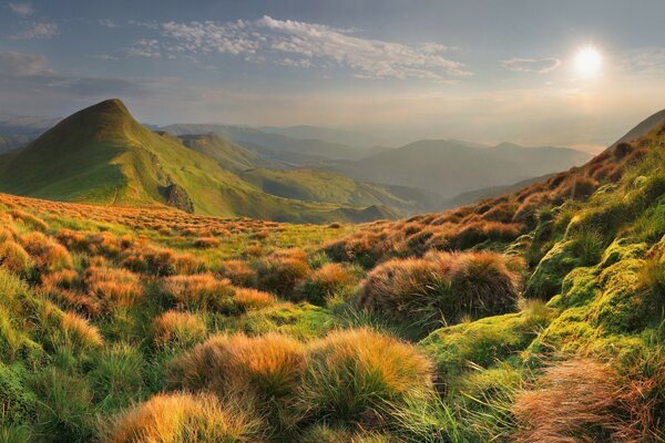 Mountain landscape untouched by man