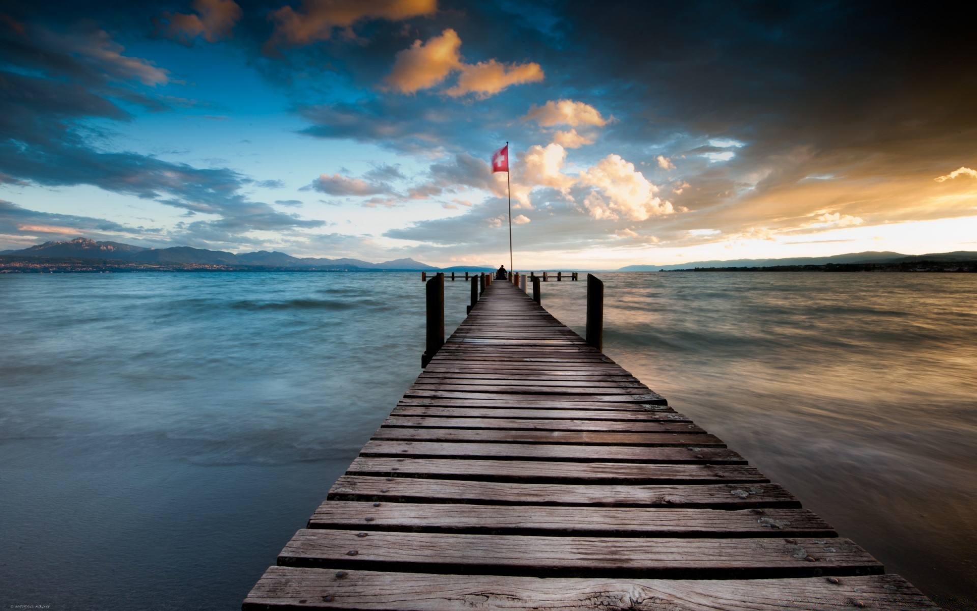 lac mer plage eau océan coucher de soleil quai jetée soleil ciel aube paysage promenade nature nuage mer paysage été crépuscule horizon voyage