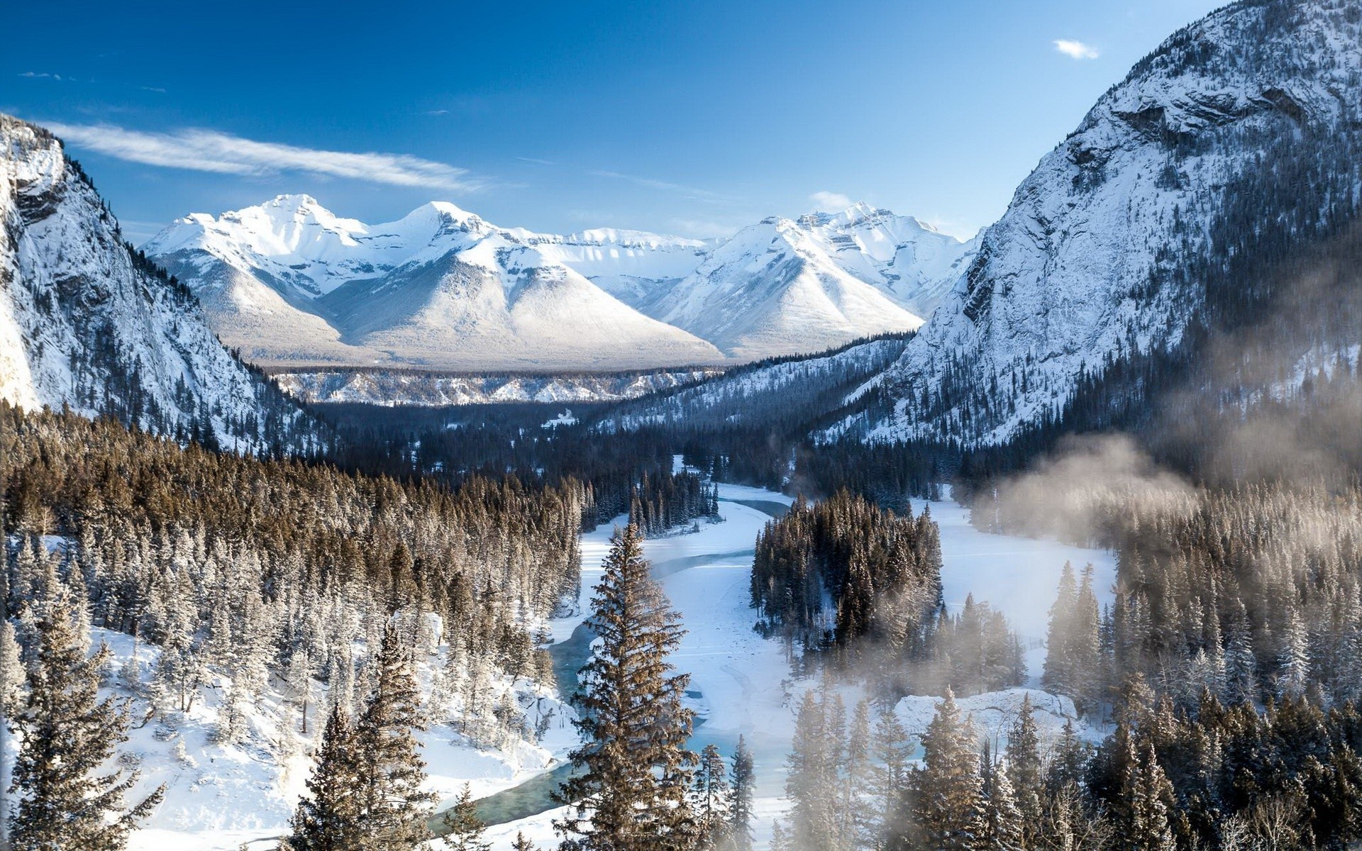 montagnes neige montagnes hiver scénique bois froid glace pic de montagne paysage alpin rocky nature vallée voyage haute neigeux