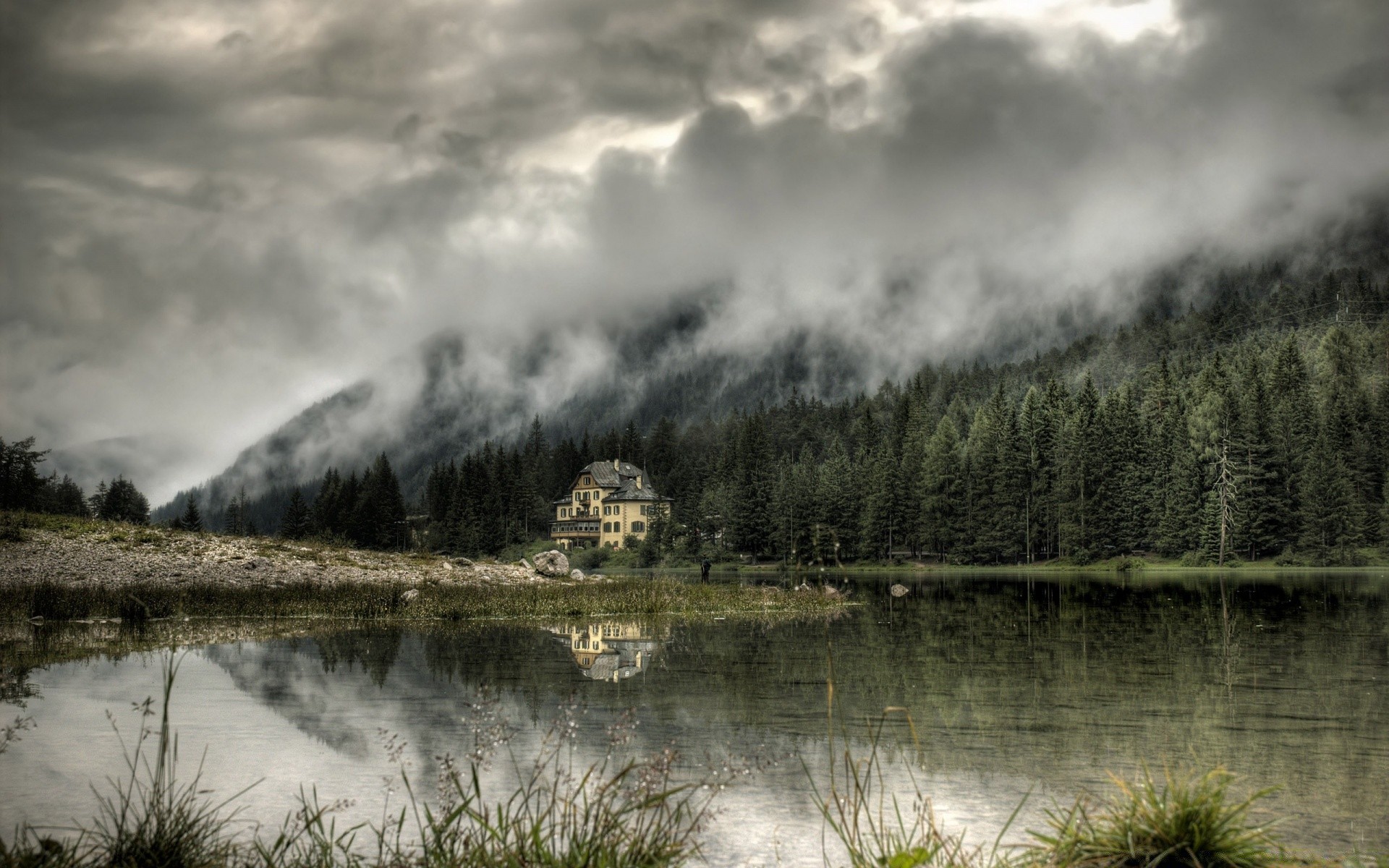 berge wasser see reflexion landschaft fluss baum natur im freien himmel nebel holz reisen landschaftlich dämmerung berge herbst